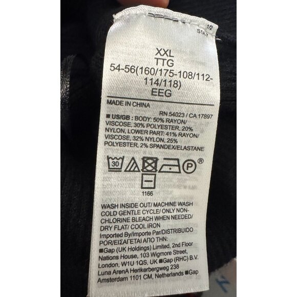 Banana Republic Colleta Off-Shoulder Midi Sweater Dress black size XXL NWT - Picture 7 of 8